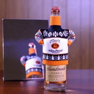 Tito’s Bottle festive Ugly Sweater